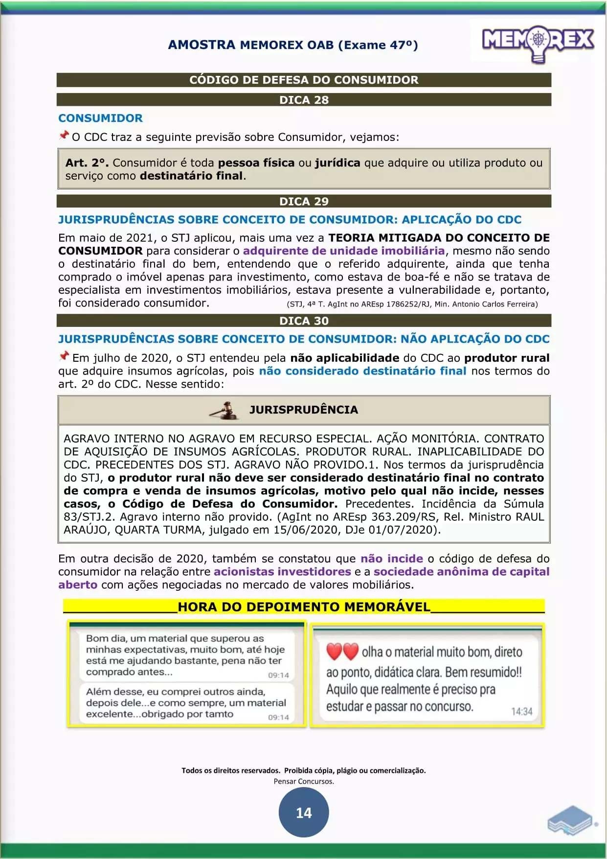 Amostra Memorex OAB 47° - Página 11